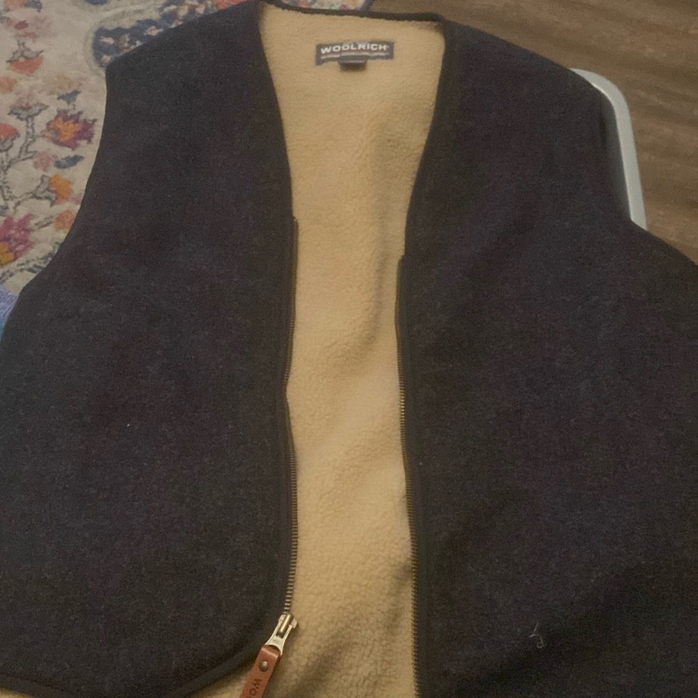 WoolRich fleece lined wool outside size large charcoal
